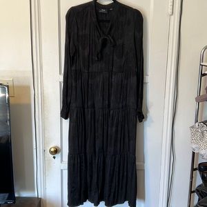 Anthropologie black maxi dress